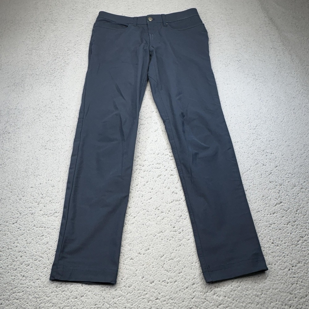 Lululemon Pants Mens 30x29 Navy ABC Skinny 5 Pocket Performance Stretch Casual